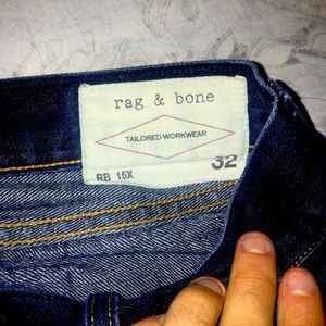 Rag and Bone Blue Denim Jeans 32 RB15X EUC